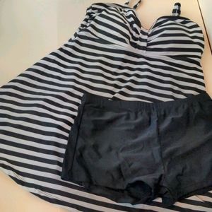 Lalavava Swim Set/Swim Dress Top & Short Bottom